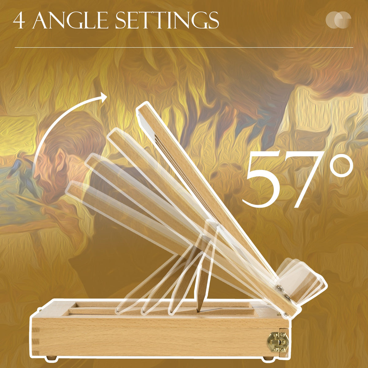 Vinsetto Portable Wooden Tabletop Easel Box