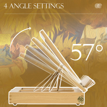 Vinsetto Portable Wooden Tabletop Easel Box