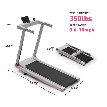 DeerRun A1 Series 6% Incline Foldable Treadmill——Upgraded Chip & NFC Support | 300Lbs-350Lbs, 7.5mph-10mph