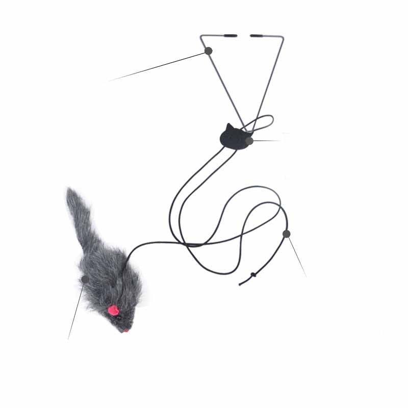 Telescopic Hanging Mouse Cat Toy