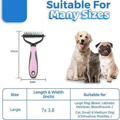 Double-Sided Pet Grooming Tool
