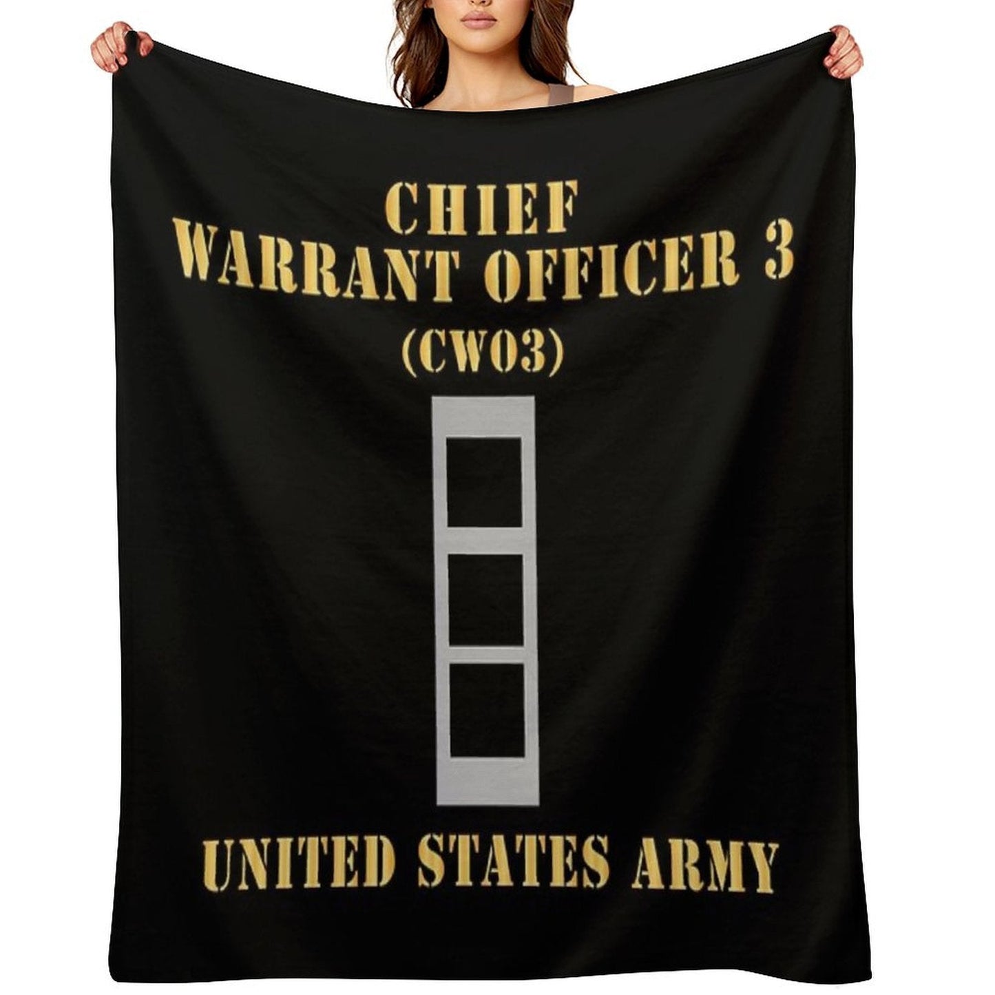 Army - Chief Warrant Officer 3 - CW03 - Flat - X 300 Throw Blanket