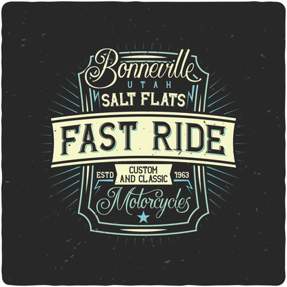 Fast Ride Men's Bamboo Viscose/Organic Cotton Short Sleeve Graphic T-Shirt