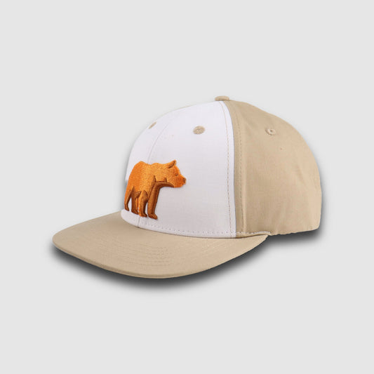 Big Bear Snapback Hat - Tan