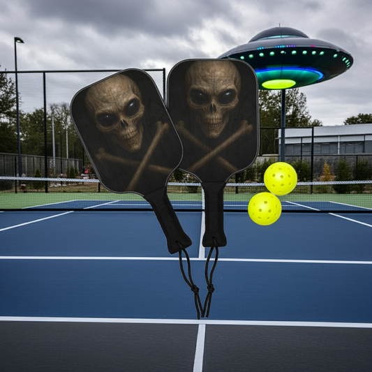 Alien Crossbones Pickleball paddle set