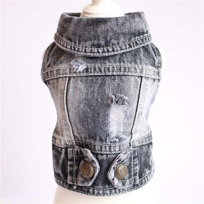 Denim Jacket Jeans Pet Vest