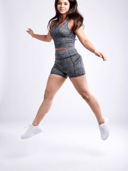JupiterGear High-Waisted Athletic Shorts with Side Pockets