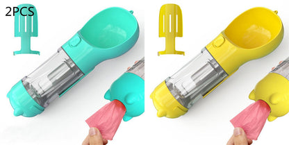 3-in-1 Pet Travel Water Bottle Feeder