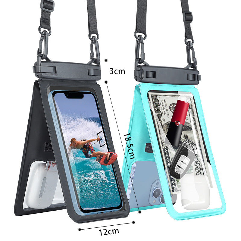 Double Compartment Phone Waterproof Bag For Beach Swimming