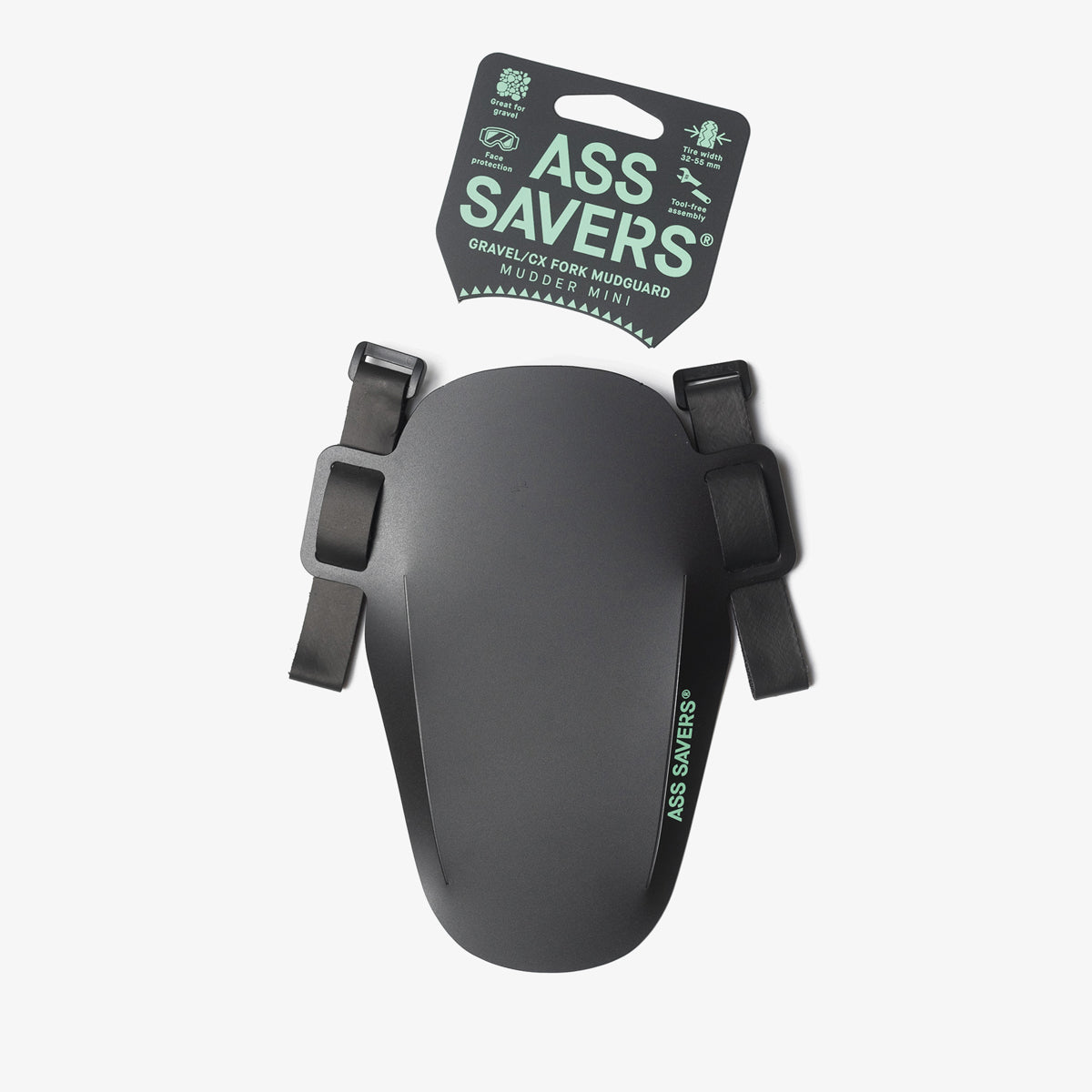 ASS SAVERS - Mudder Mini - Front Fender, 32-55mm - Triathlete Store