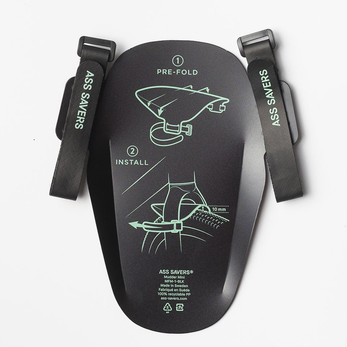 ASS SAVERS - Mudder Mini - Front Fender, 32-55mm - Triathlete Store