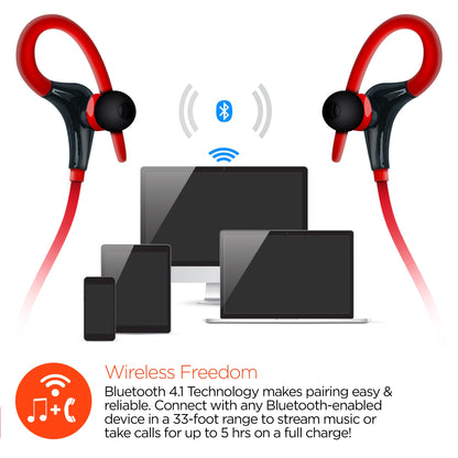 HyperGear Marathon Sport Wireless Bluetooth Earphones (MARPHONES-PRNT)