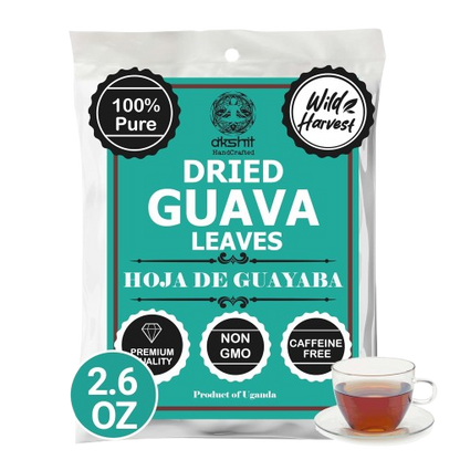 Dried Guava Leaves 2.6 oz – Loose Leaf Herbal Tea | Akshit