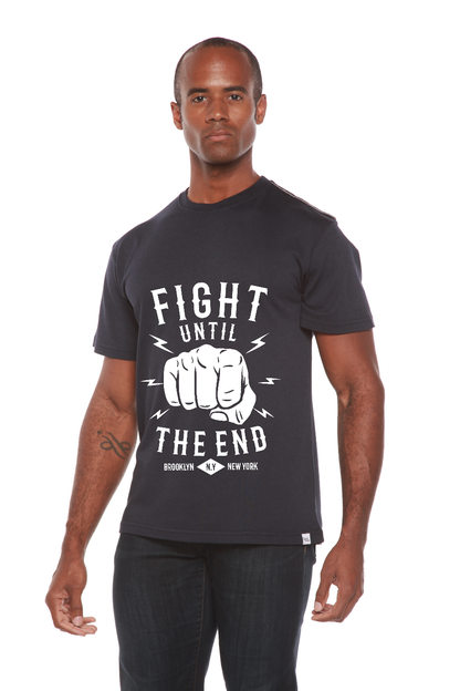 Fight Until Men's Bamboo Viscose/Organic Cotton Short Sleeve Graphic T-Shirt