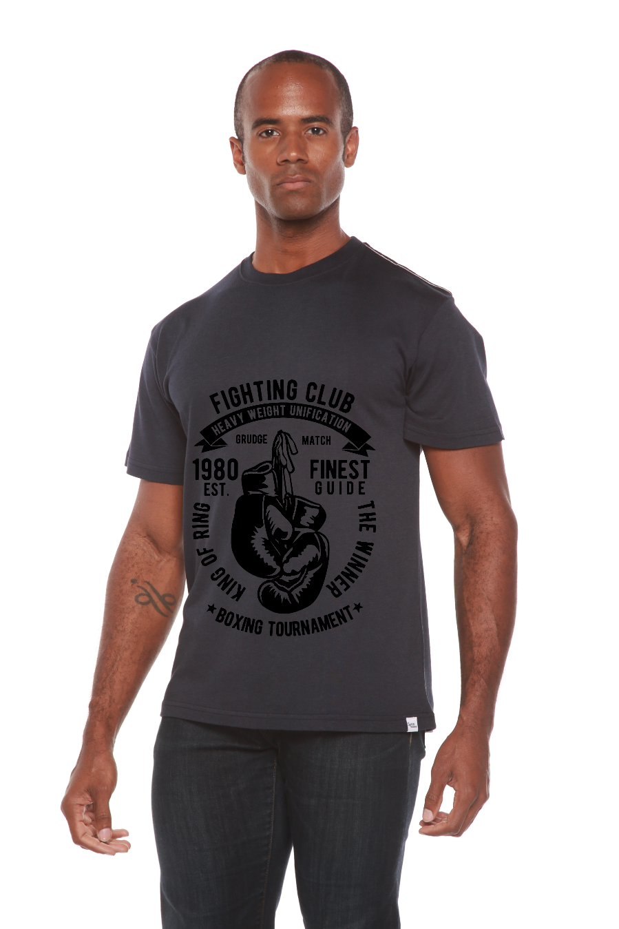 Fighting Club Men's Bamboo Viscose/Organic Cotton Short Sleeve Graphic T-Shirt