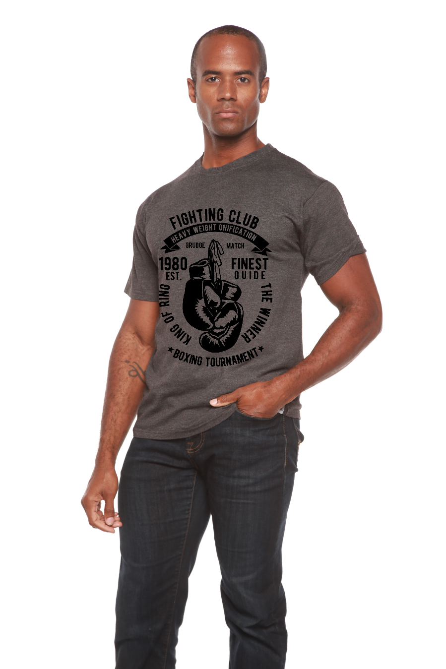 Fighting Club Men's Bamboo Viscose/Organic Cotton Short Sleeve Graphic T-Shirt