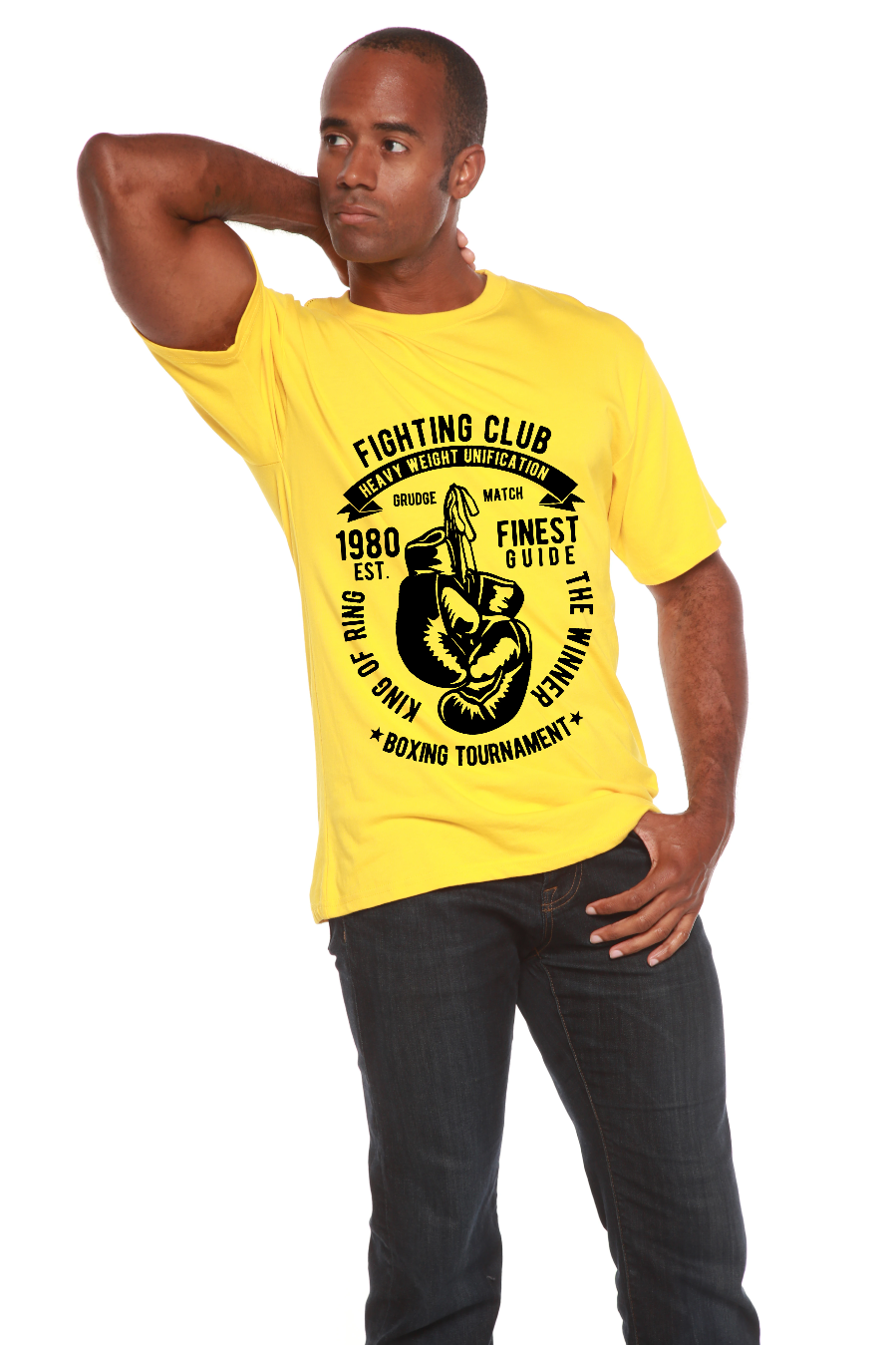 Fighting Club Men's Bamboo Viscose/Organic Cotton Short Sleeve Graphic T-Shirt