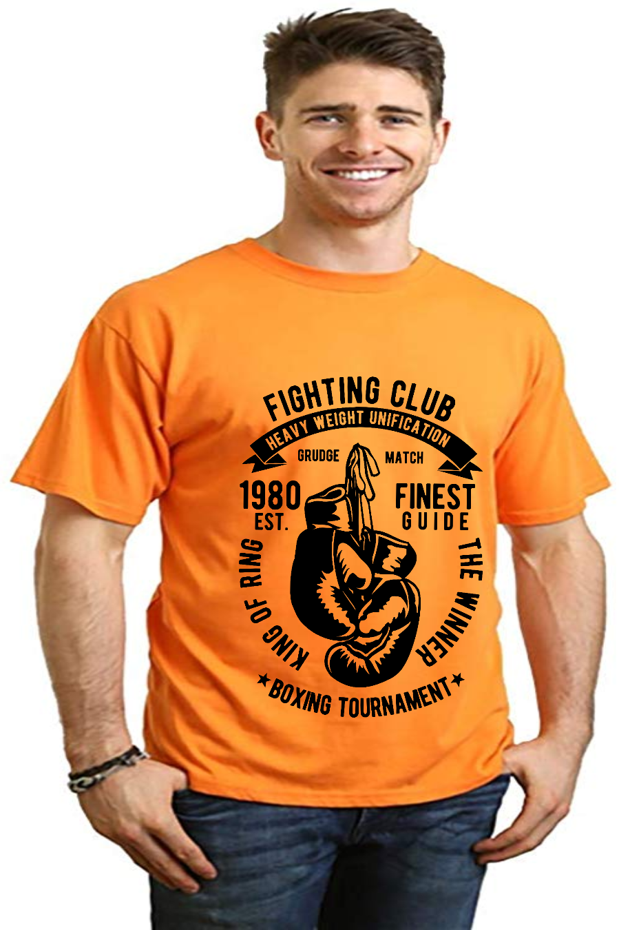 Fighting Club Men's Bamboo Viscose/Organic Cotton Short Sleeve Graphic T-Shirt