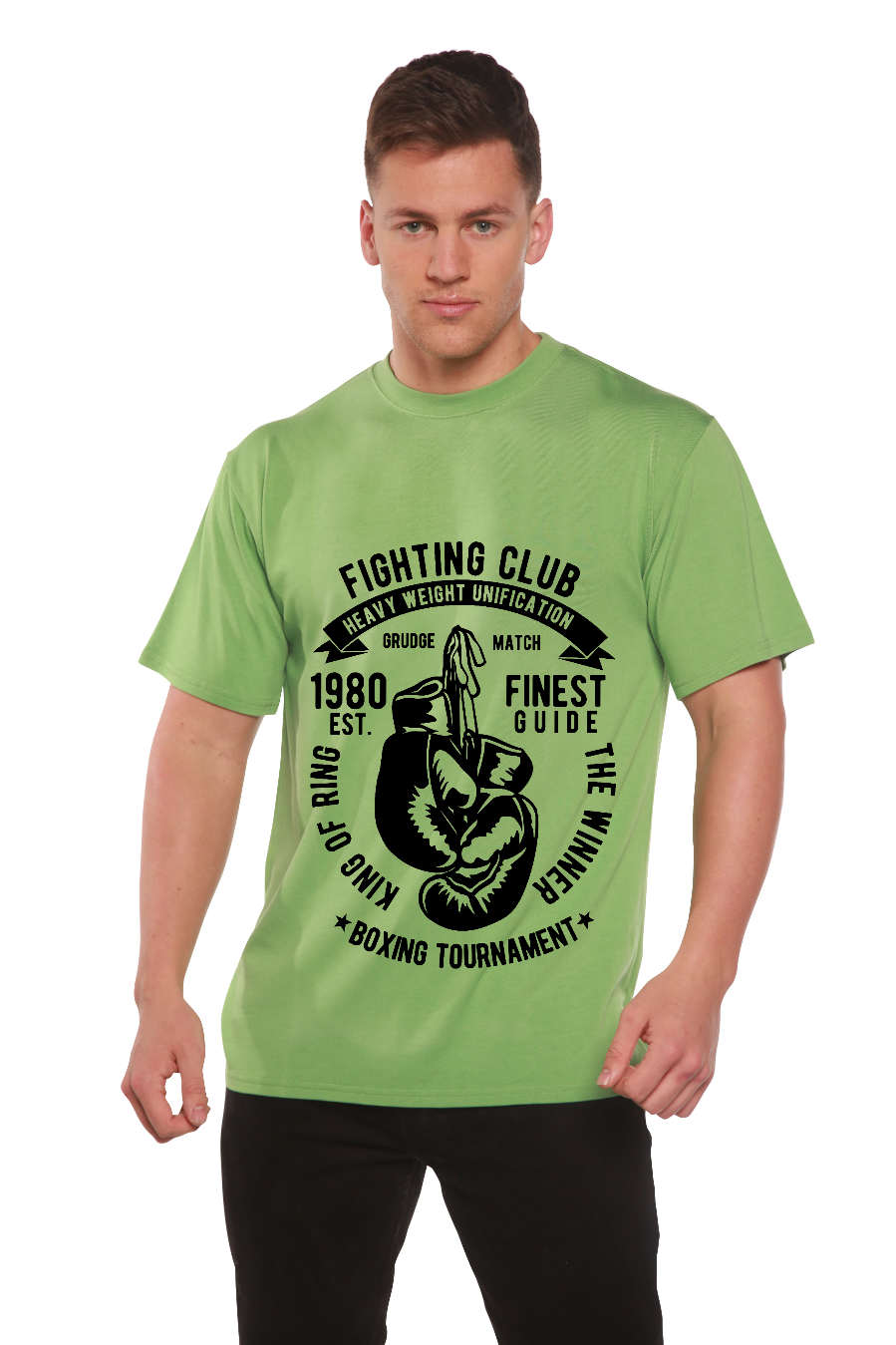 Fighting Club Men's Bamboo Viscose/Organic Cotton Short Sleeve Graphic T-Shirt
