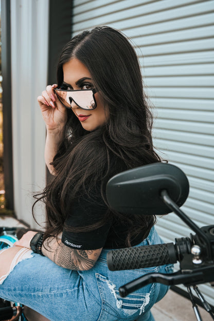 Blockers Rose Gold Lens Polarized