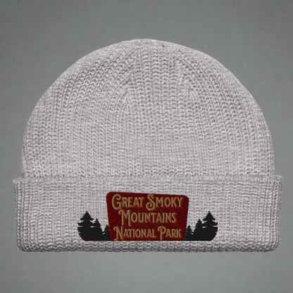 Great Smoky Mountains Embroidered National Park Sign Beanie