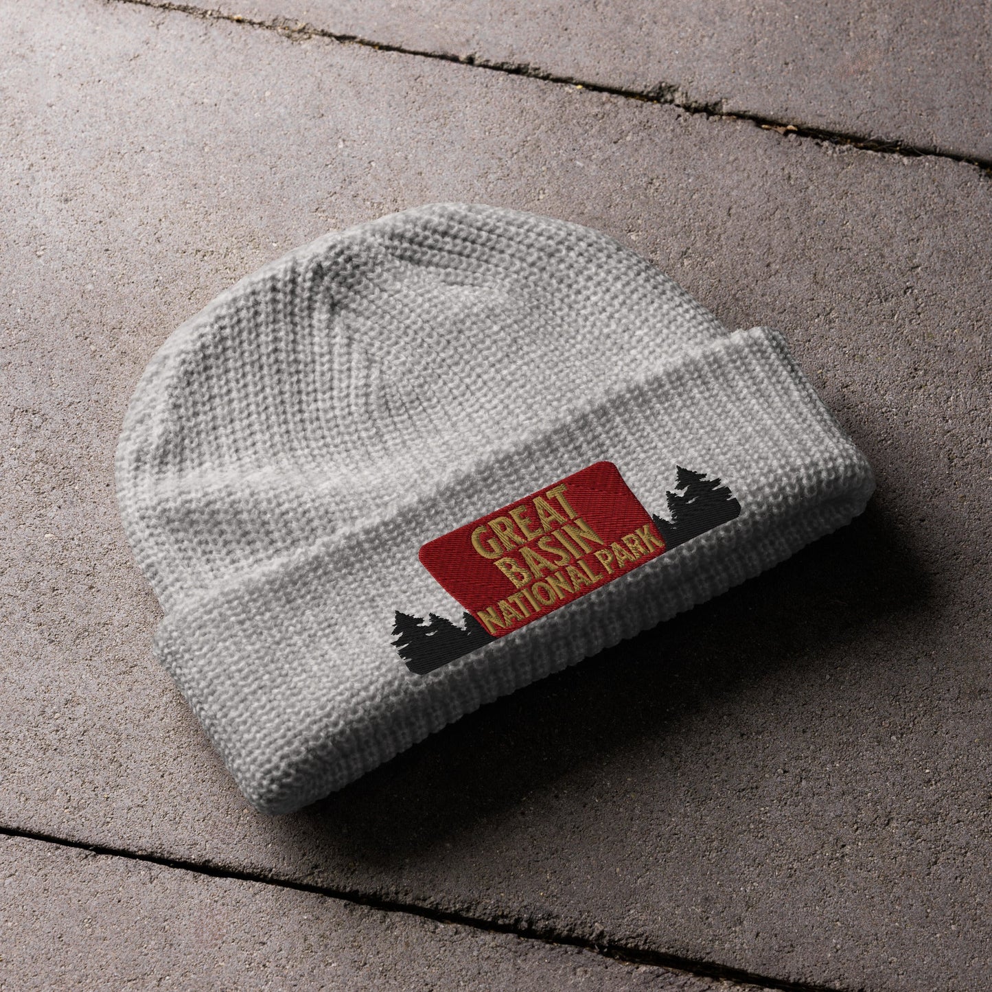 Great Basin National Park Sign Embroidered Wharf Style Beanie Winter Hat