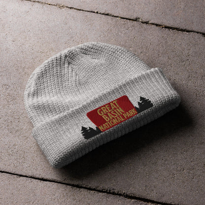Great Basin National Park Sign Embroidered Wharf Style Beanie Winter Hat