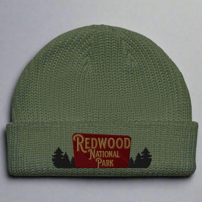 Redwood National Park Embroidered Beanie