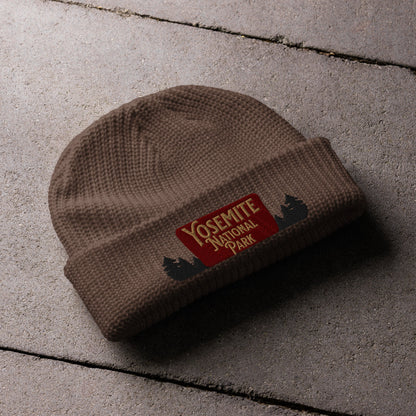 Yosemite National Park Wharf Style Embroidered Beanie