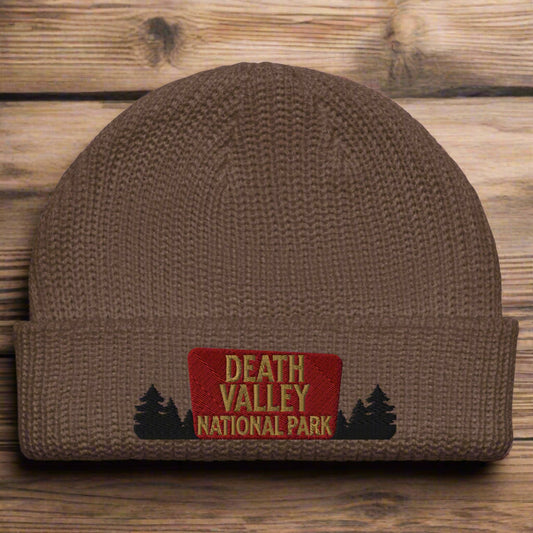 Death Valley National Park Sign Embroidered Beanie