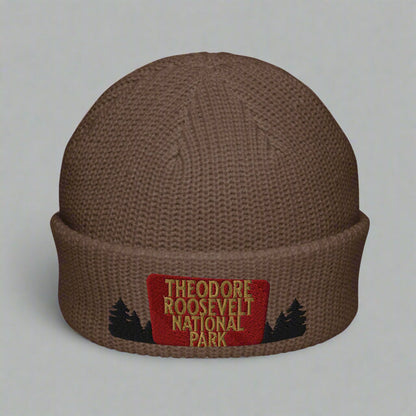 Theodore Roosevelt National Park Sign Embroidered Wharf Beanie