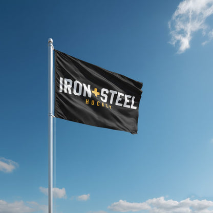 Iron+Steel Hockey Flag