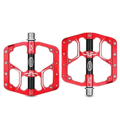 Flat Bike Pedals Road 3 Sealed Bearings Bicycle Pedals Mountain Bike Pedals Wide Platform Accessories Mountain Bike Pedals Pedals Bicycle Flat Pedals Aluminum Sealed Bearing Lightweight Platform For Road Mountain