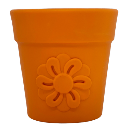 Large Flower Pot eCup Dog Treat Dispenser | Durable USA-Made Enrichment Toy | SodaPup