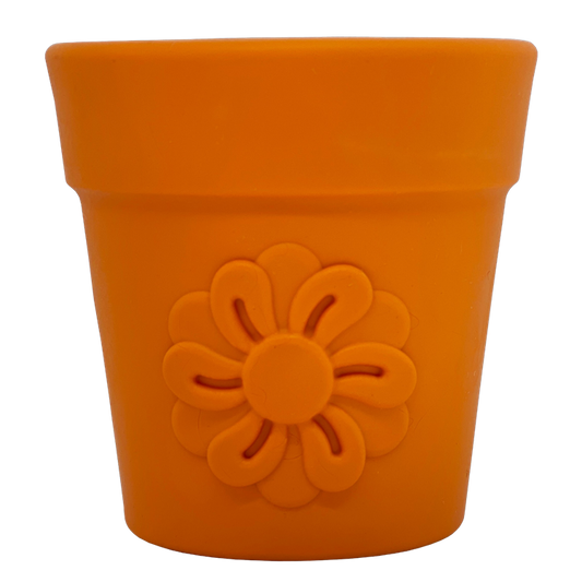 Large Flower Pot eCup Dog Treat Dispenser | Durable USA-Made Enrichment Toy | SodaPup