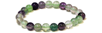 Fluorite Round Bead Bracelet - The Student's Stone
