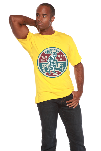 Football Competition Men's Bamboo Viscose/Organic Cotton Short Sleeve Graphic T-Shirt