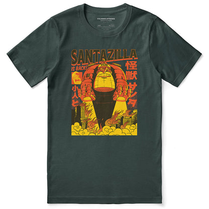 Santazilla Christmas T-Shirt