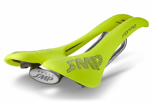 Selle SMP Forma Saddle with Steel Rails (Fluro Yellow)