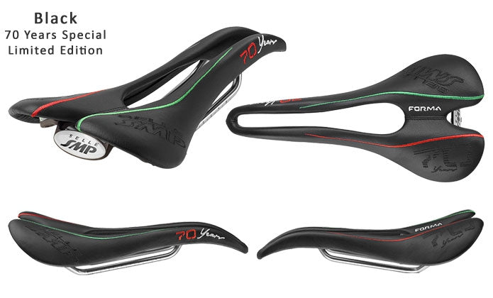 Selle SMP Forma Saddle with Steel Rails (70th Anniversary Black)