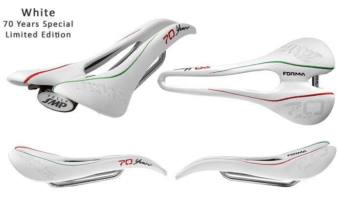 Selle SMP Forma Saddle with Steel Rails (70th Anniversary White)