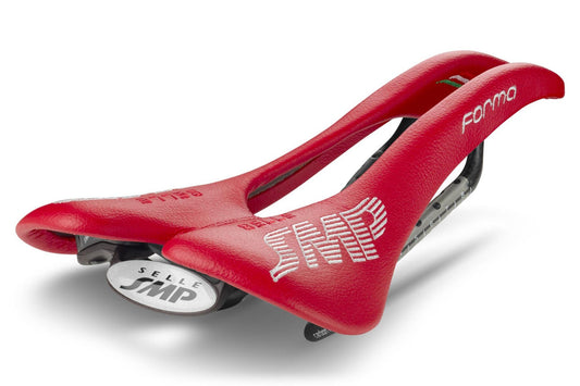 Selle SMP Forma Saddle with Carbon Rails (Red)