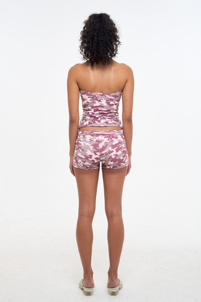 Camo Tube Top - Pink