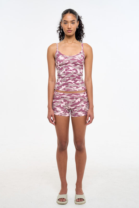 Camo Tank Top - Pink