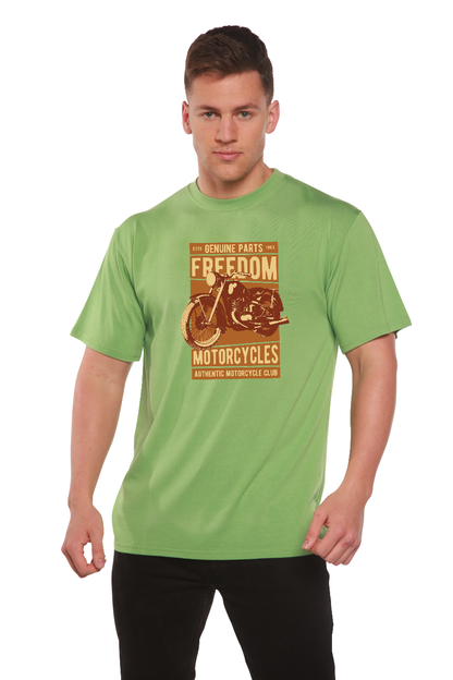 Freedom Motorcycles Men's Bamboo Viscose/Organic Cotton Short Sleeve Graphic T-Shirt