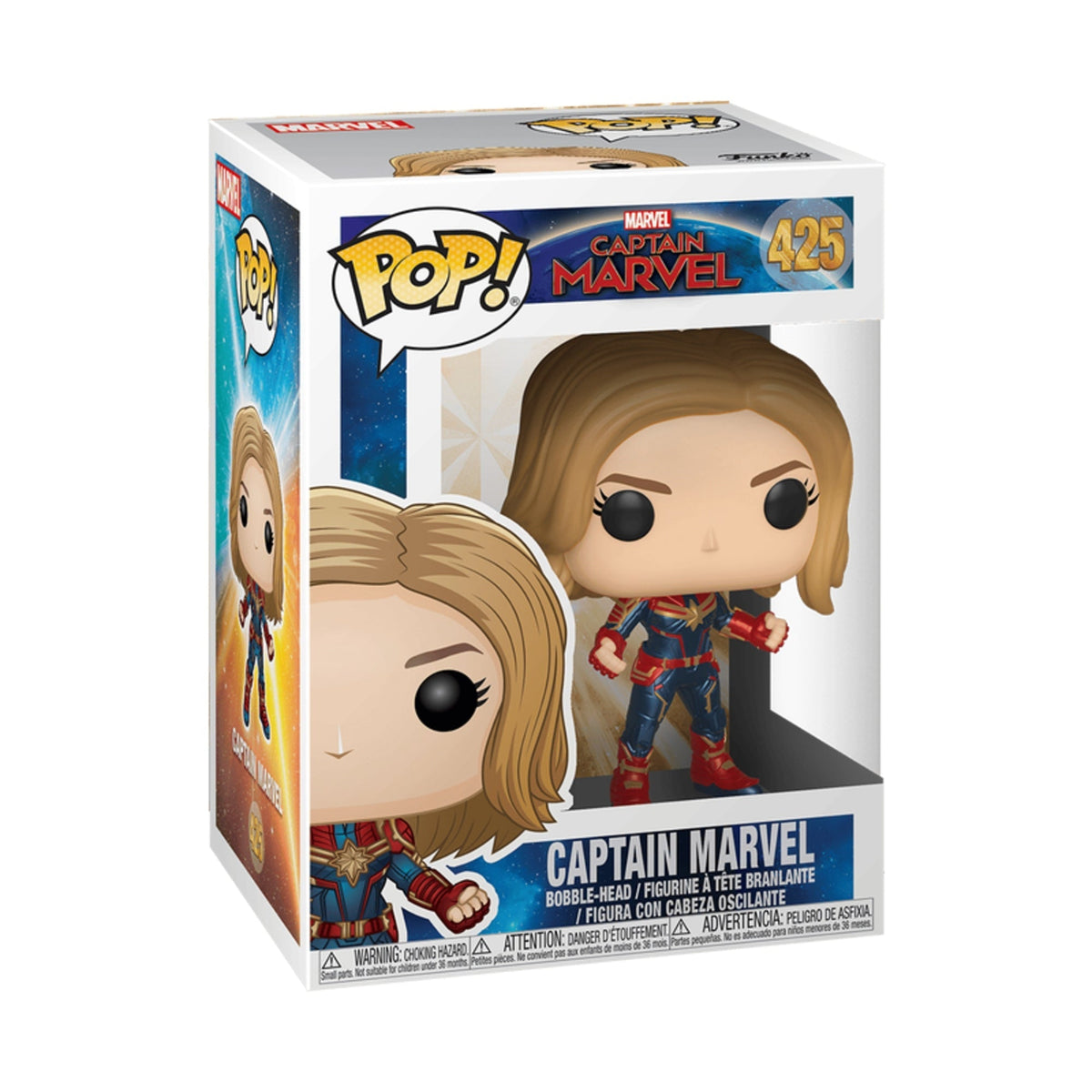 Funko Pop Captain Marvel: Carol Danvers 4-Inch Vinyl Figure #425