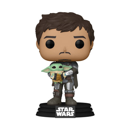 Funko Pop Star Wars: The Mandalorian with Grogu 4-Inch Vinyl Figure #461