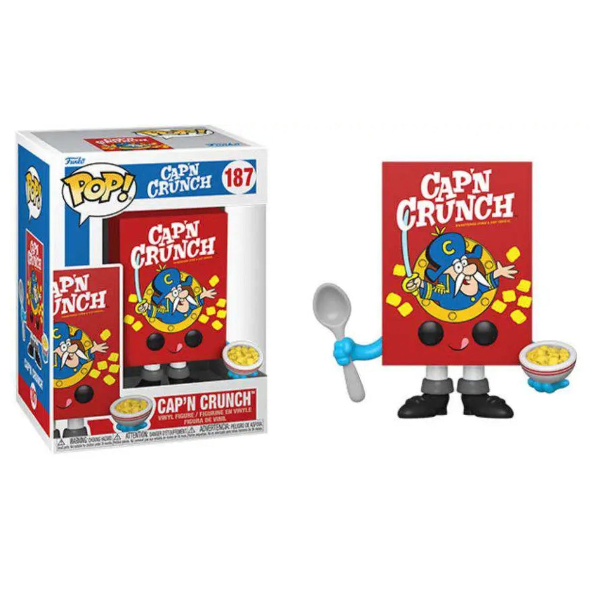 Funko Pop Ad Icons: Cap'n Crunch Cereal Box 4-Inch Vinyl Figure #187