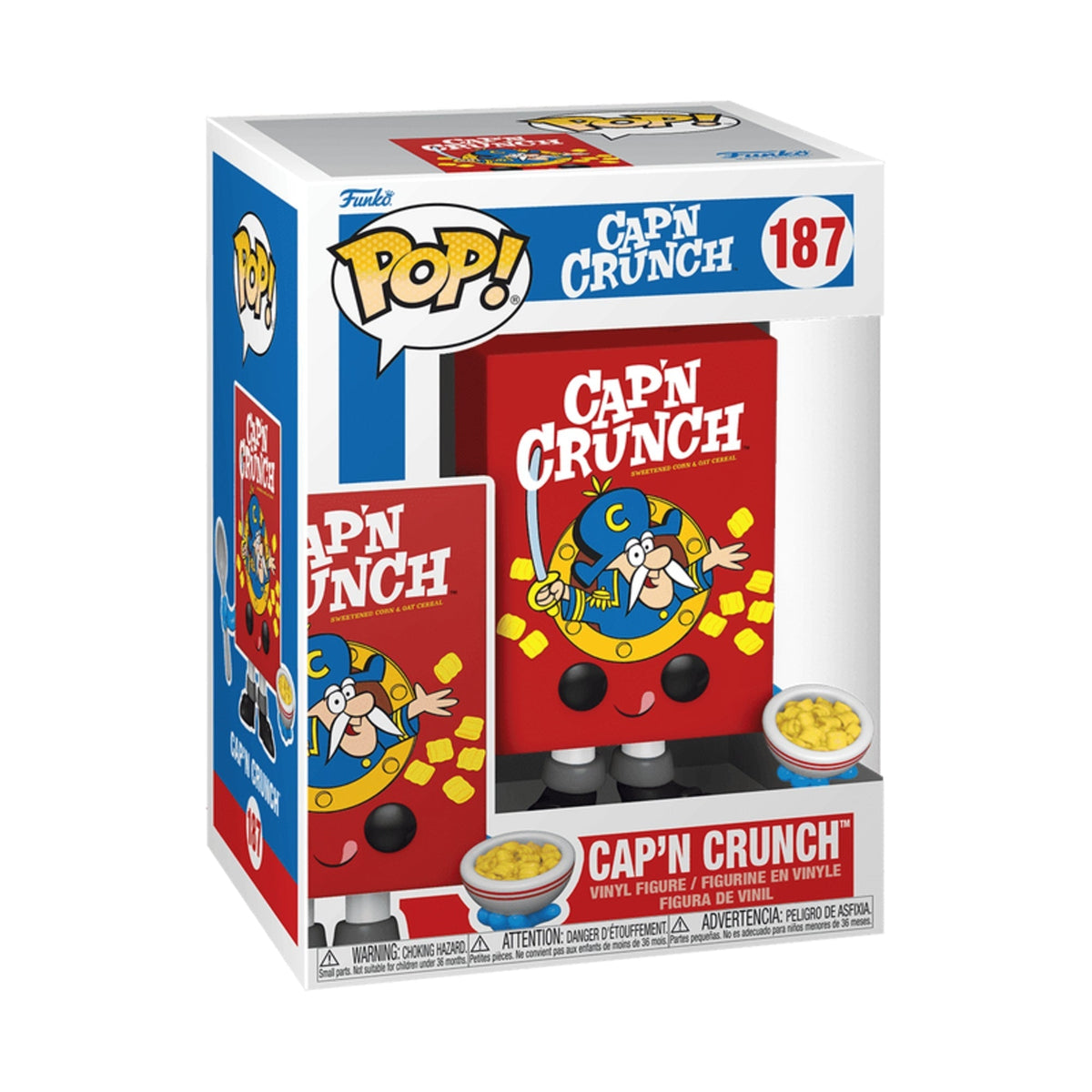 Funko Pop Ad Icons: Cap'n Crunch Cereal Box 4-Inch Vinyl Figure #187