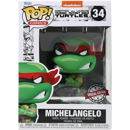 Funko Pop TMNT: Michelangelo (Classic) 4-Inch Vinyl Figure #34